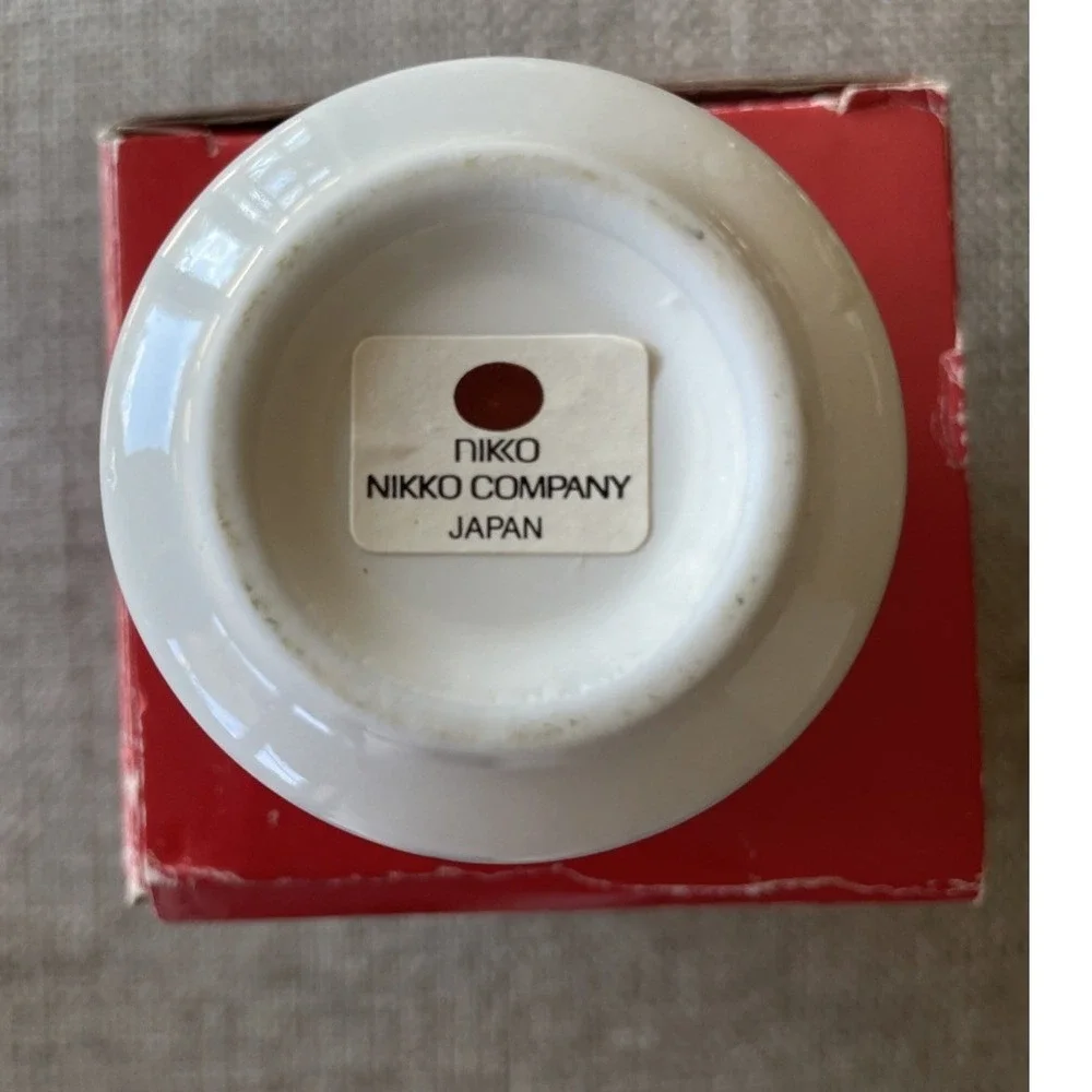 Nikko Christmastime Mini Candle Lamp Cerami Christmas Tree Hurricane Globe Japan